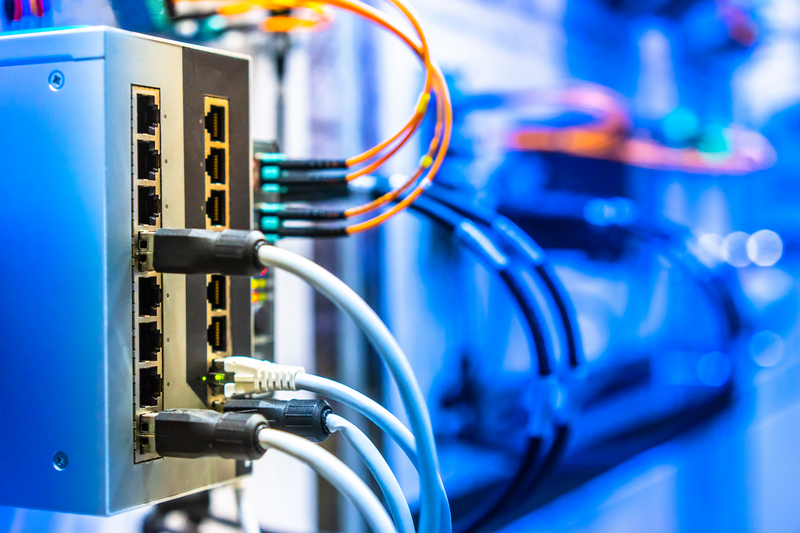 Electrical Circuits. The electric wire behind the control board with lighting effect,Industrial Electrical Concept. Wiring PLC Control panel with wires industrial factory